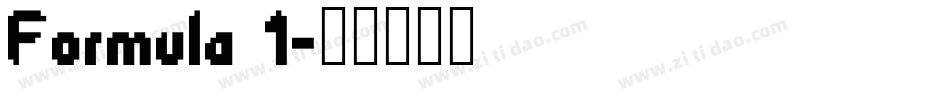 Formula 1字体转换